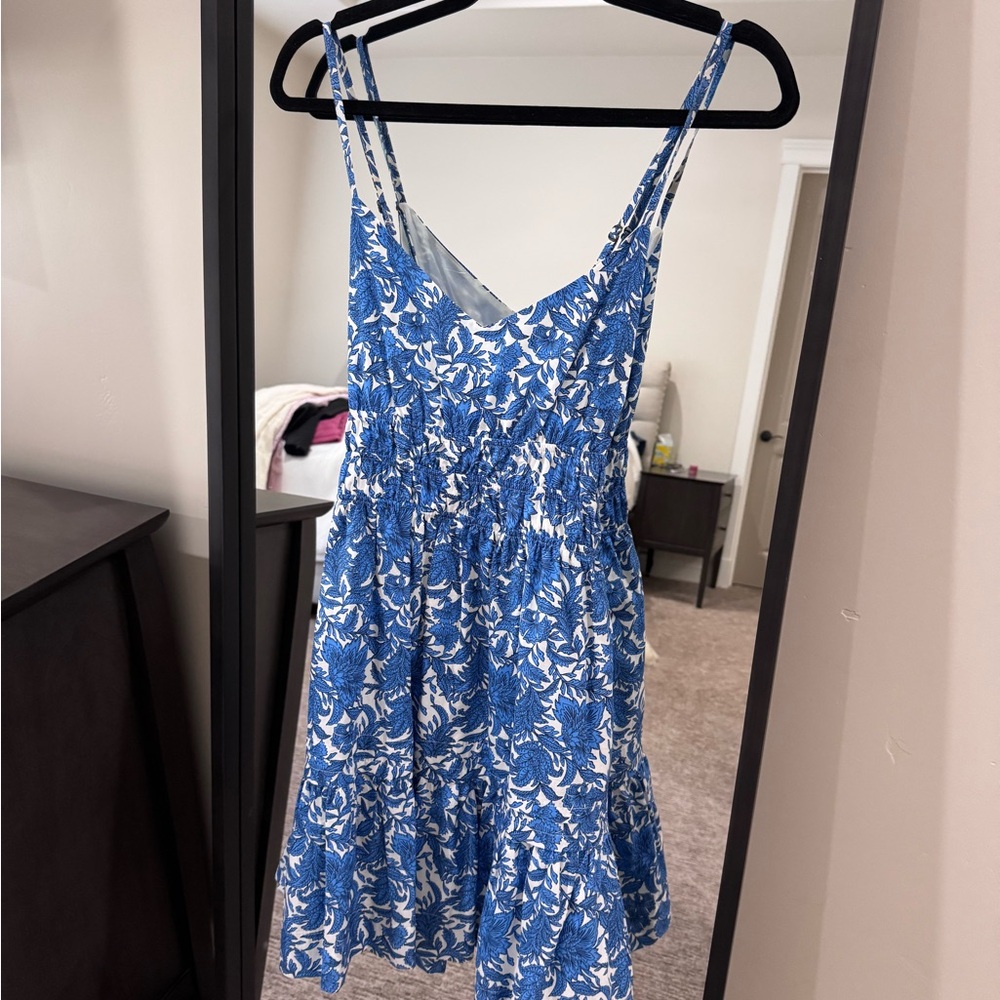 Anthropologie Somerset Mini Blue Floral Women's Dress